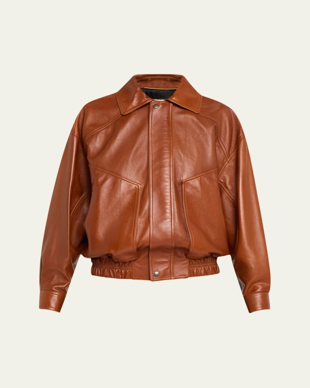 Oversized Leather Jacket
